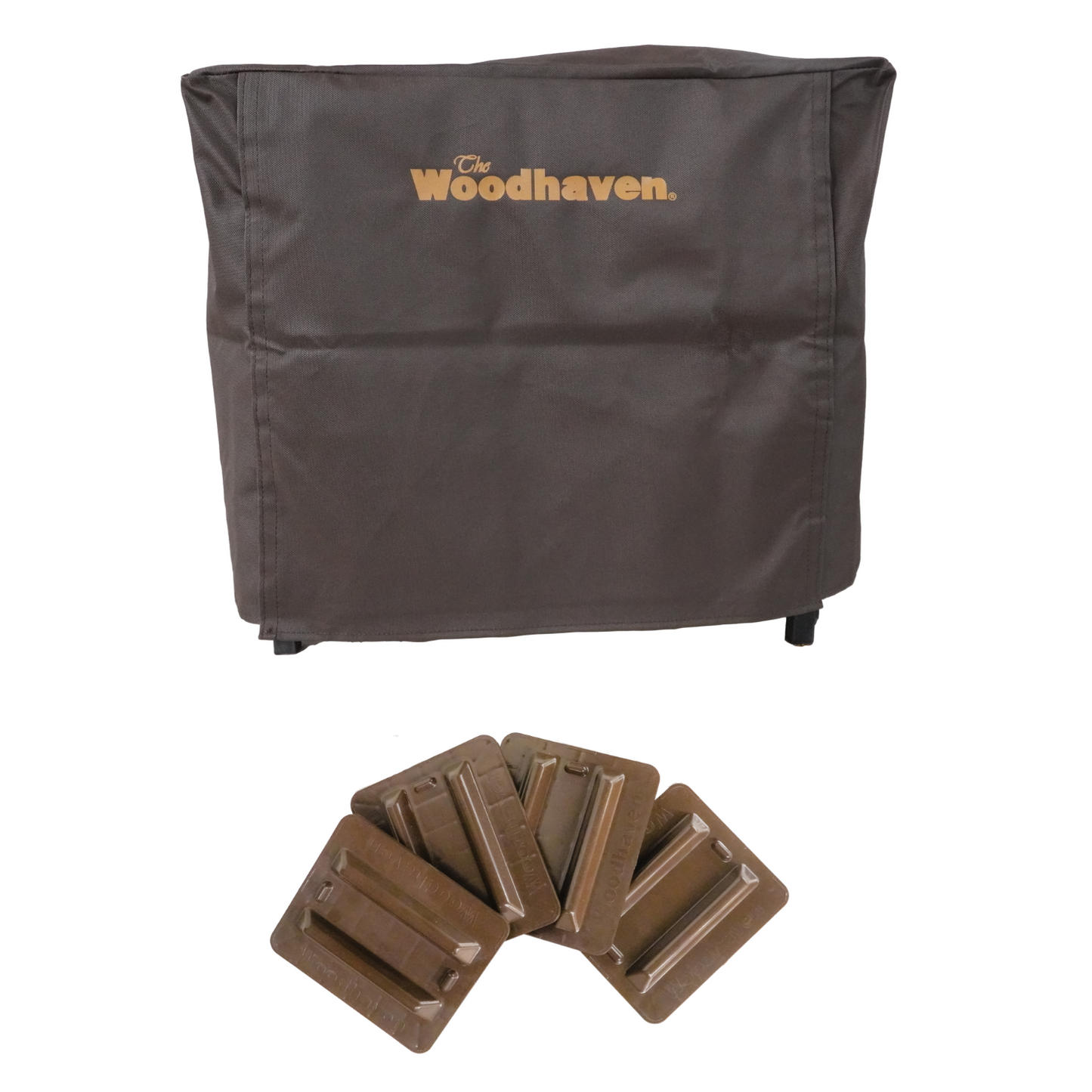 The Woodhaven 2ft Firewood Rack
with full brown cover and brown bases