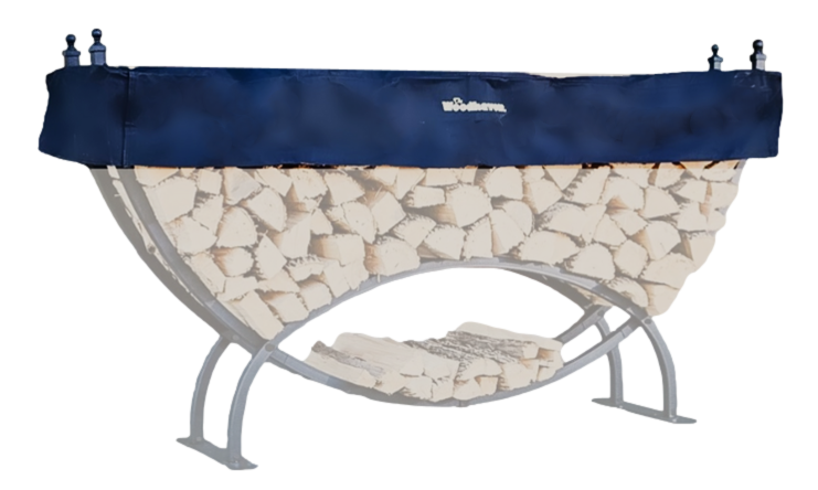 The Woodhaven Short Firewood Crescent Rack Black Cover MAYBE size 8' second