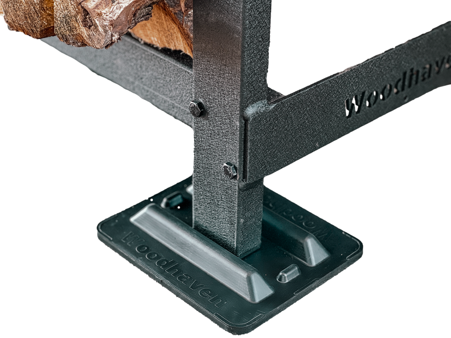 The Woodhaven 3ft Crescent Firewood Rack