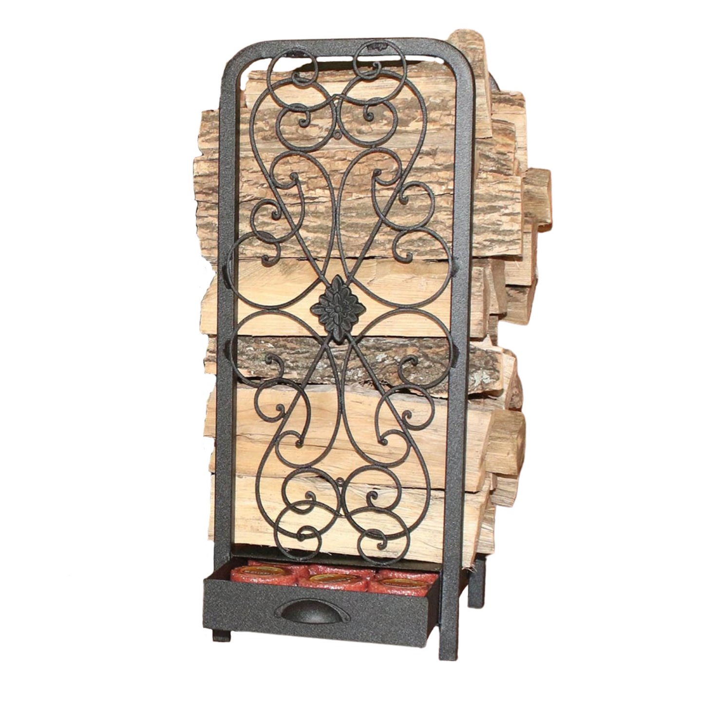 The Woodhaven Daniel Decorative Fireside Rack