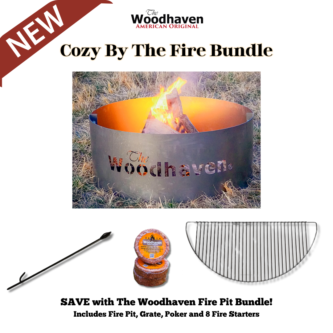 Cozy By The Fire Bundle (Pit, Grate, Poker, Firestarters)