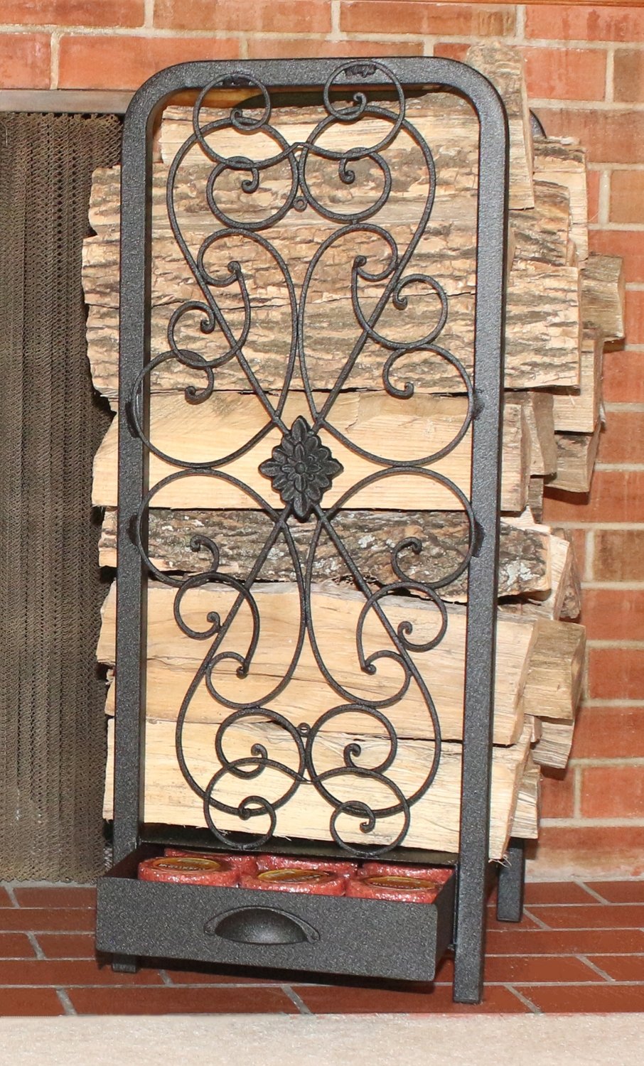 The Woodhaven Daniel Decorative Fireside Rack