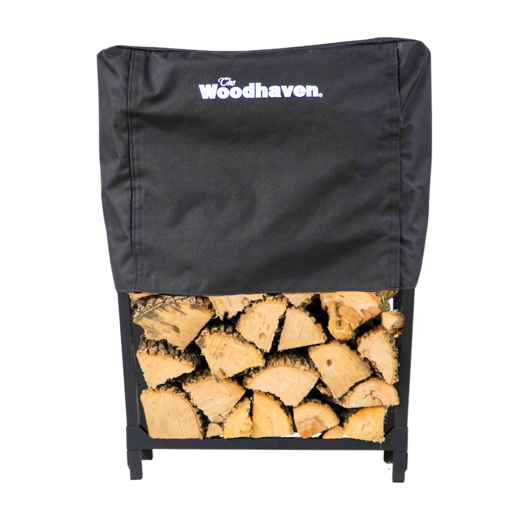 The Woodhaven USA Made Steel Tall Fireside Wood Rack