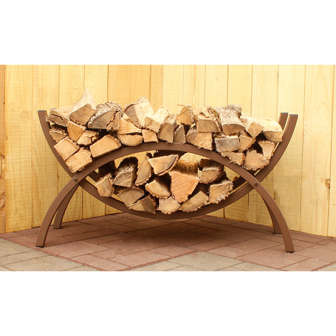 The Woodhaven 3ft Crescent Firewood Rack