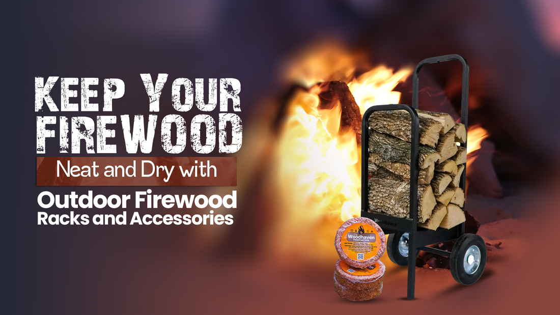 Keep Your Firewood Neat and Dry with Outdoor Firewood Racks and Accessories