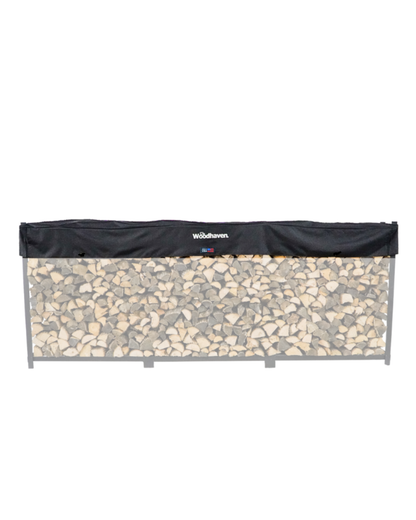 Standard Firewood Rack Seasoning Cover   USA Made   Woodhaven
