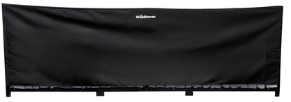 Full Firewood Rack Cover with Zipper   USA Made  Woodhaven