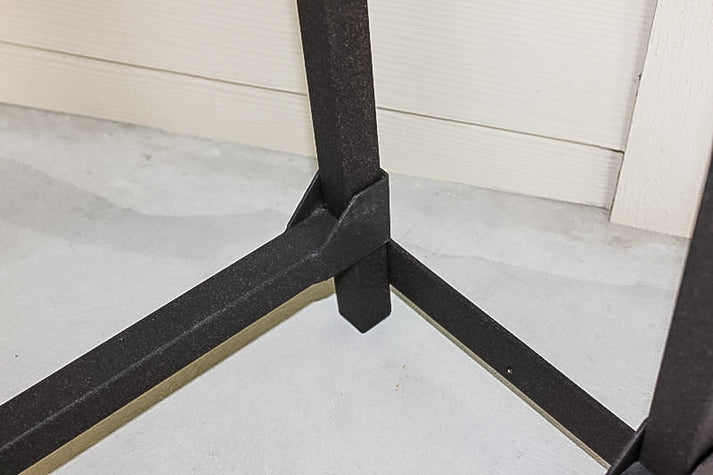 The Woodhaven USA Made Indoor Outdoor Steel 2ft Firewood Rack