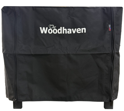 Black cover with 'The Woodhaven' logo on a white background with zipper closure.