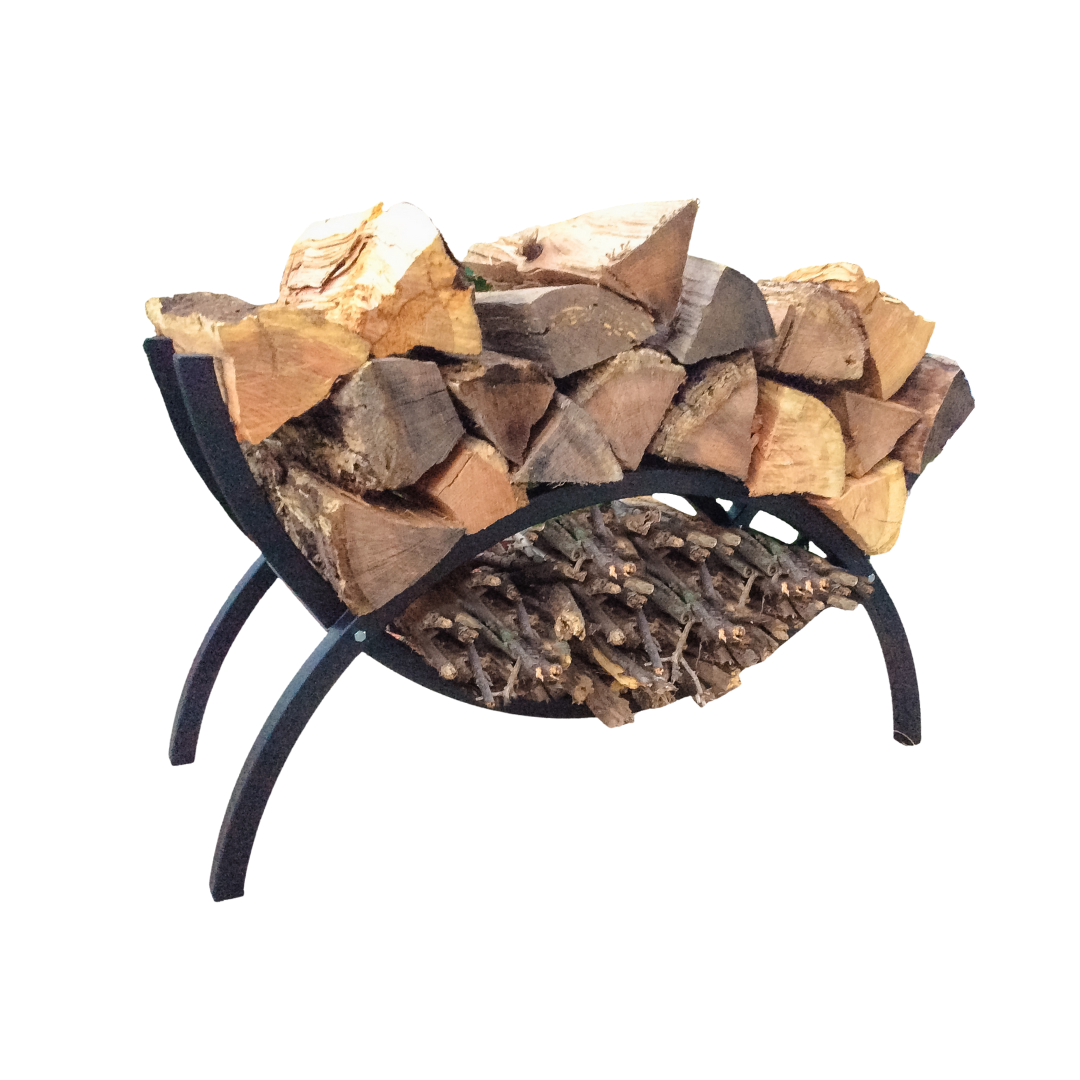 The Woodhaven 3ft Crescent Firewood Rack