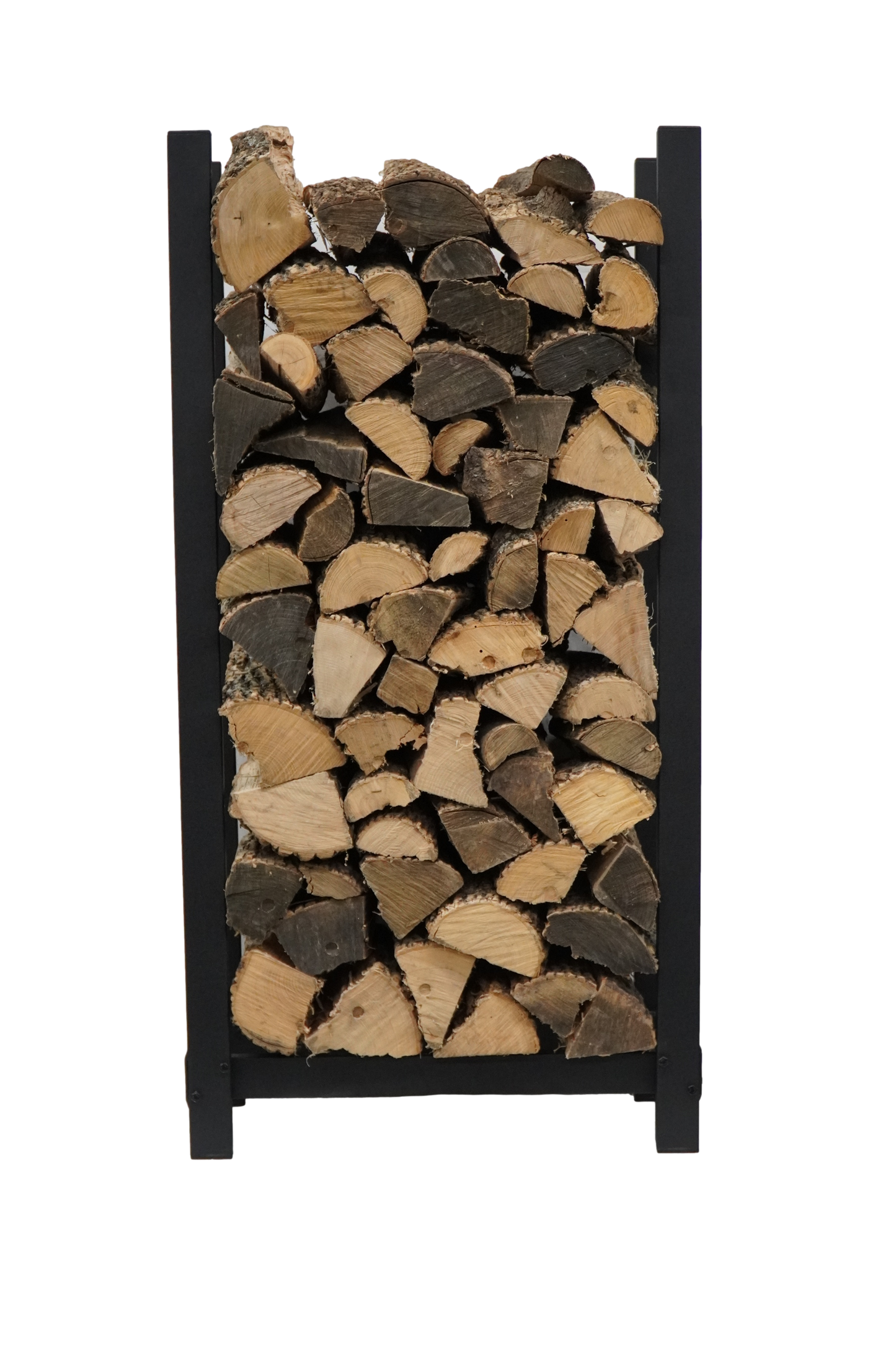 The Woodhaven 4 x 2 Firewood Rack and cover