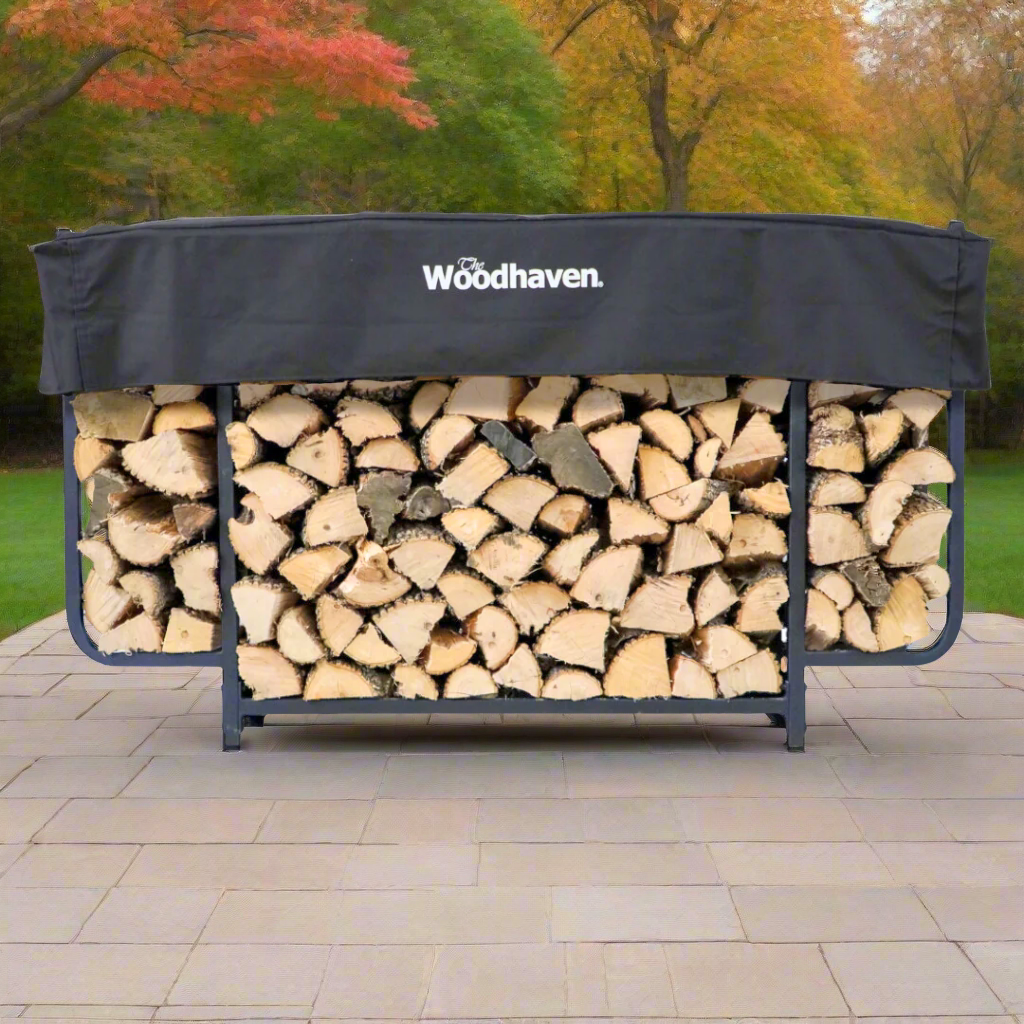 The Woodhaven 6ft Courtyard Firewood Rack