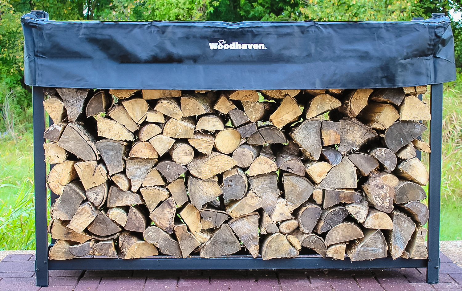 Woodhaven 8 ft online firewood rack