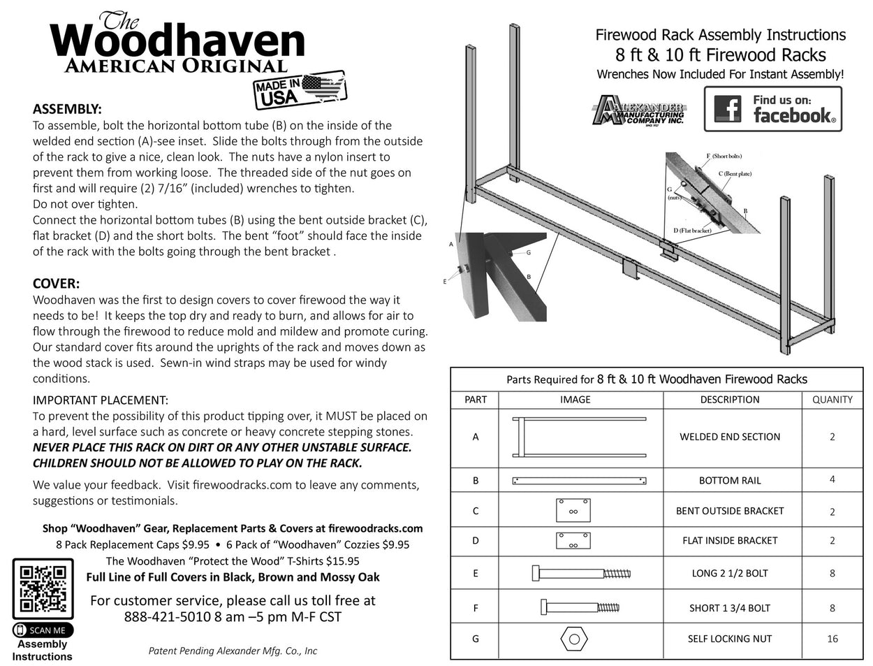 Assembly Instructions The Woodhaven