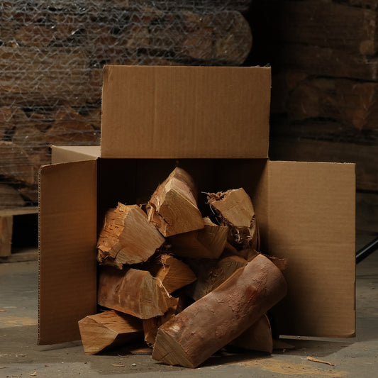 SPLITS – Perfectly Split Boxed Firewood for Cooking, BBQ, Pizza, Firepits, & More