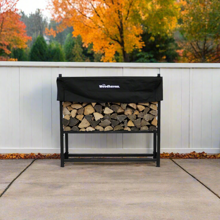 Woodhaven - USA Made Steel Firewood Racks With Covers And Accessories ...