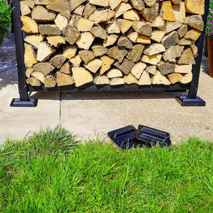 The Woodhaven Firewood Rack Support Bases