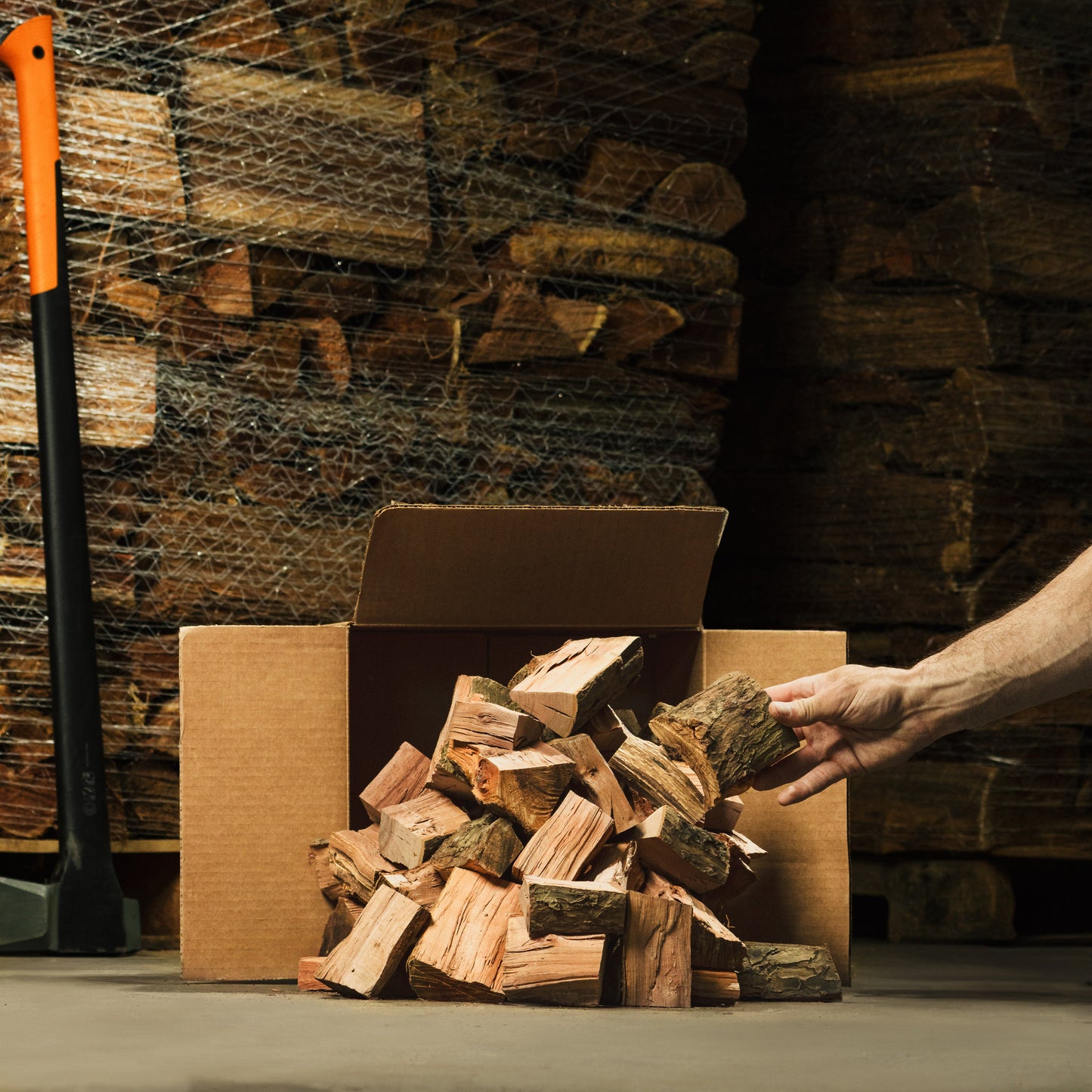 SPLITS - Smoking Wood Chunks - 3" Chunks for Barbecue, Cooking, and Smoking