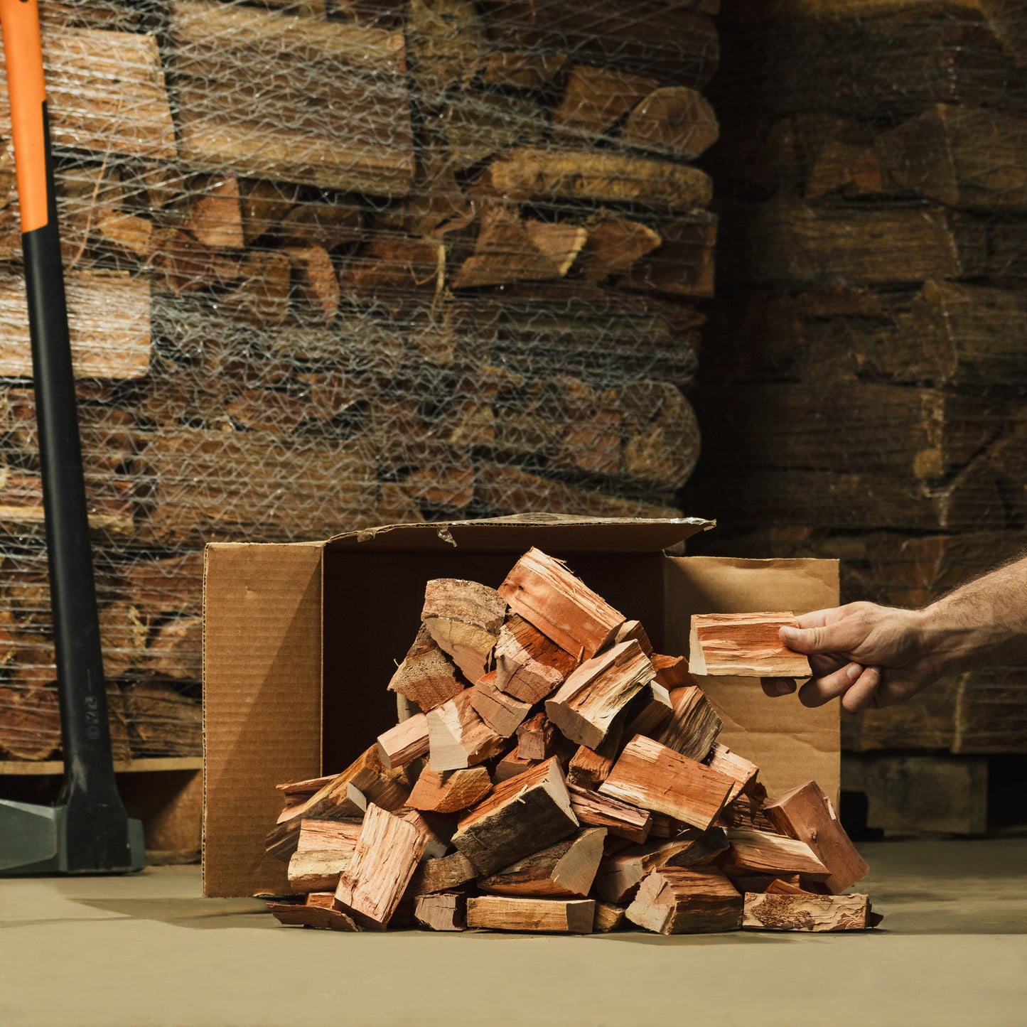 SPLITS - Smoking Wood Chunks - 3" Chunks for Barbecue, Cooking, and Smoking