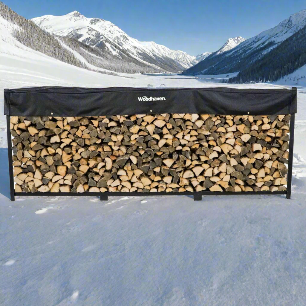 The Woodhaven 12ft Firewood Rack