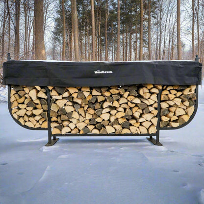 The Woodhaven 9ft Courtyard Firewood Rack