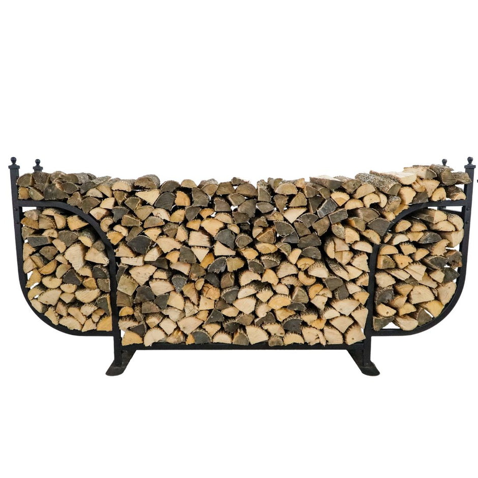 Woodhaven USA Made Steel Firewood Racks With Covers And Accessories