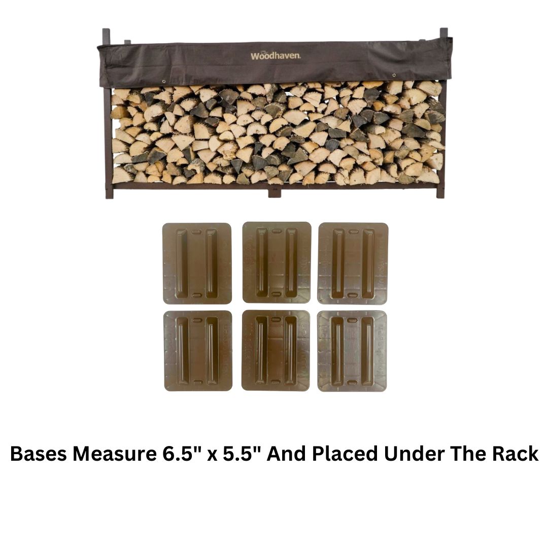 The Woodhaven 8ft Firewood Rack